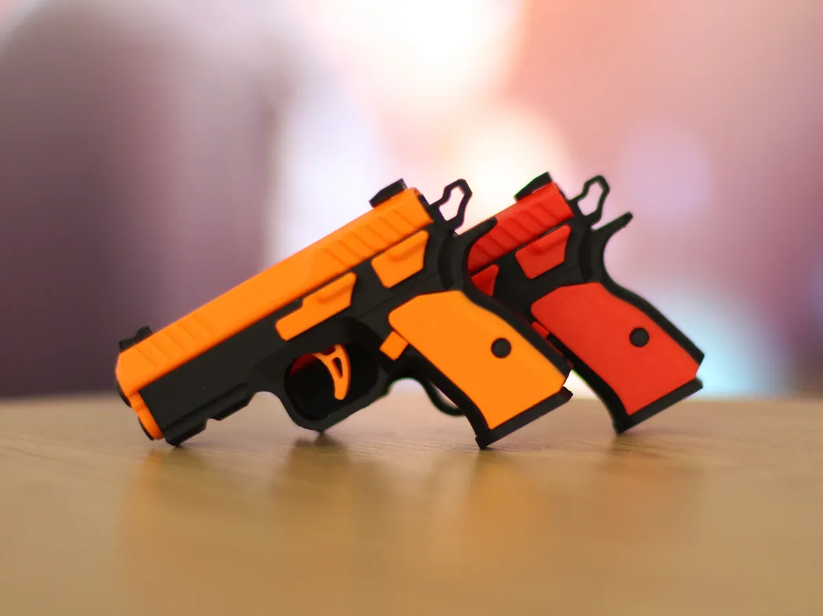 CZ Shadow Fidget Keychain, Slide-Action Toy, photo 4 of 4 - CZ Shadow Fidget Keychain, Slide-Action Toy Keychains