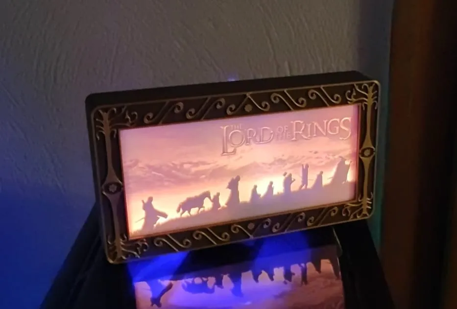 Lord of the rings Litophane Lightbox