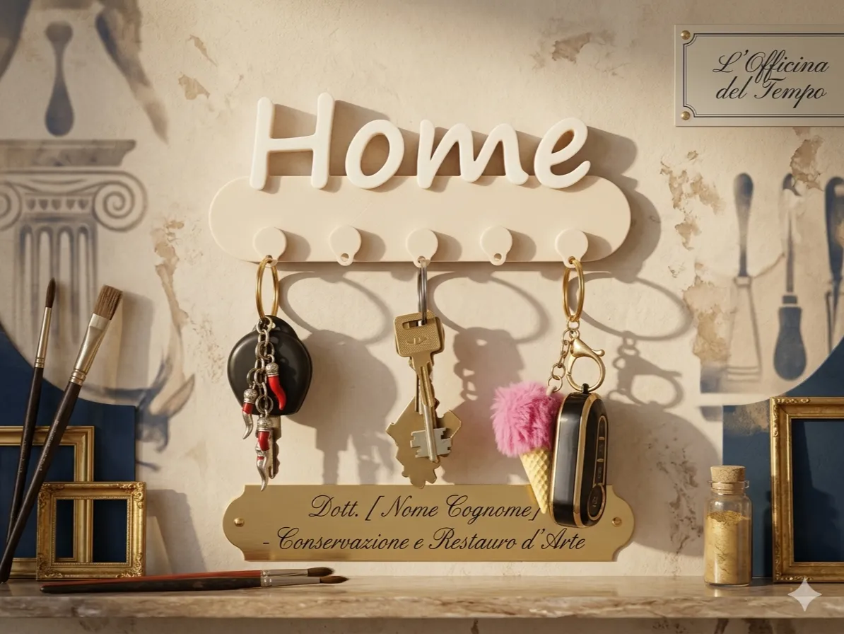 Magnetic "Home" Key Hanger - Minimal & Strong