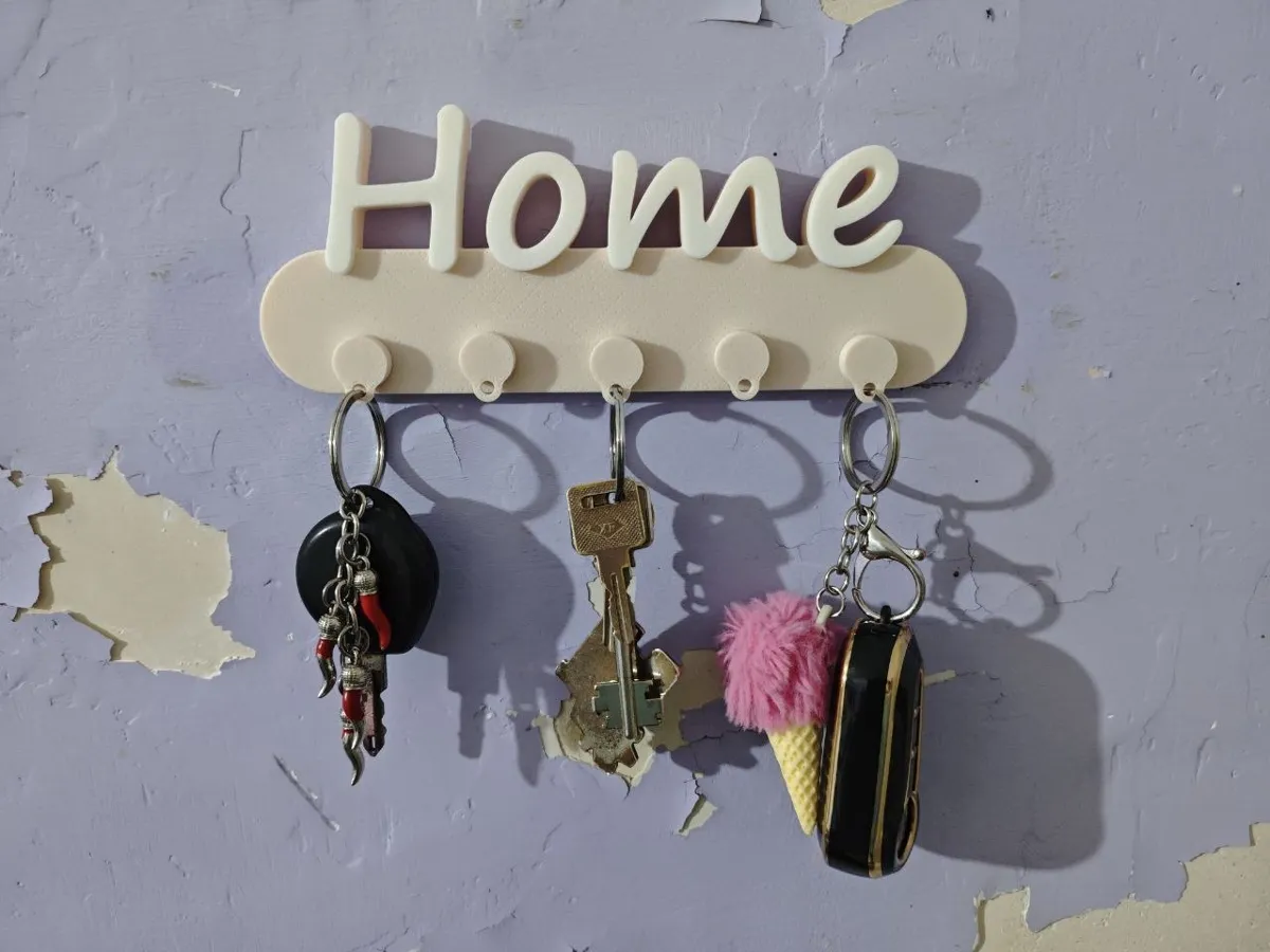 Magnetic "Home" Key Hanger - Minimal & Strong, photo 3 of 4 - Magnetic "Home" Key Hanger - Minimal & Strong Storage & Organisation