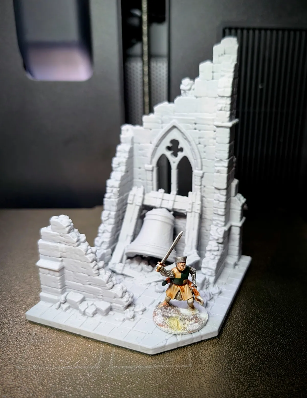 Ruined Bell Tower - Tabletop Terrain, photo 3 of 3 - Ruined Bell Tower - Tabletop Terrain Miniatures
