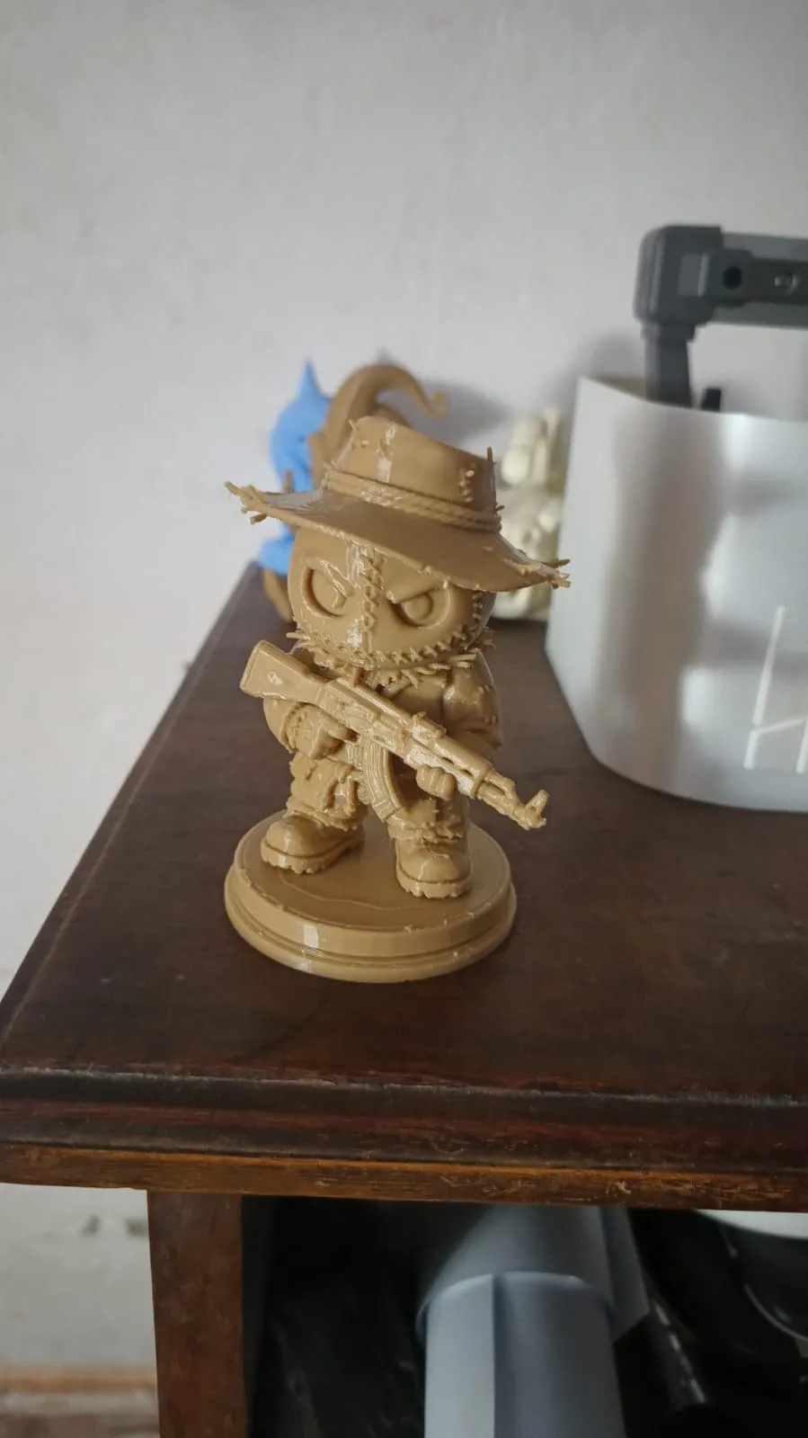 Chibi Tactical Scarecrow Desk Companion, photo 2 of 4 - Chibi Tactical Scarecrow Desk Companion Art