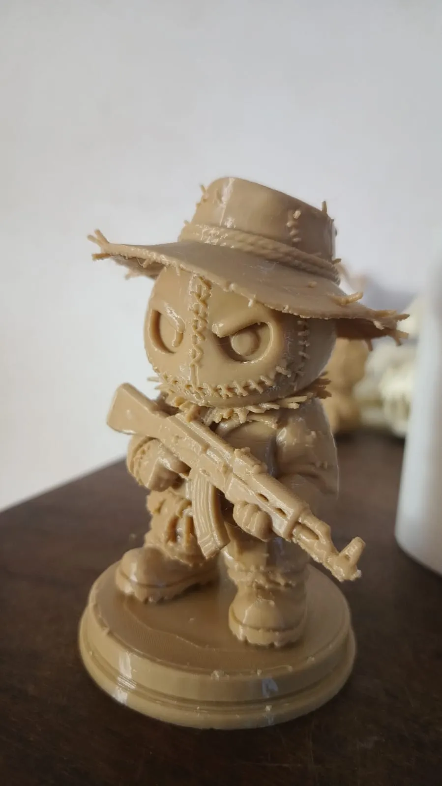 Chibi Tactical Scarecrow Desk Companion, photo 3 of 4 - Chibi Tactical Scarecrow Desk Companion Art