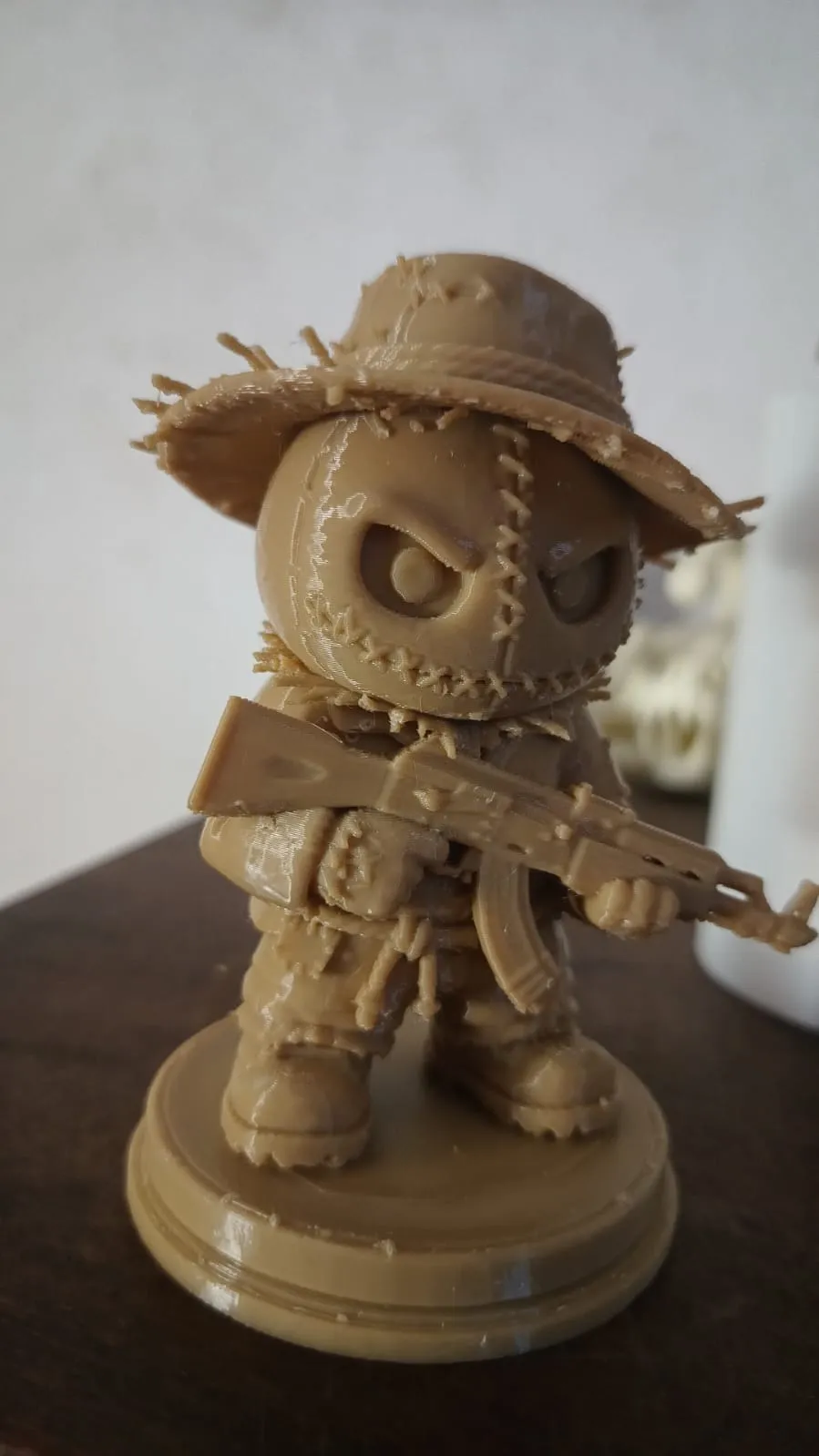 Chibi Tactical Scarecrow Desk Companion, photo 4 of 4 - Chibi Tactical Scarecrow Desk Companion Art