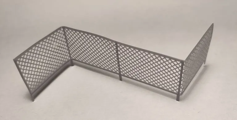 H0 1:87 Modular Fence - PrintHack, photo 3 of 4 - H0 1:87 Modular Fence - PrintHack Tools & Workshop
