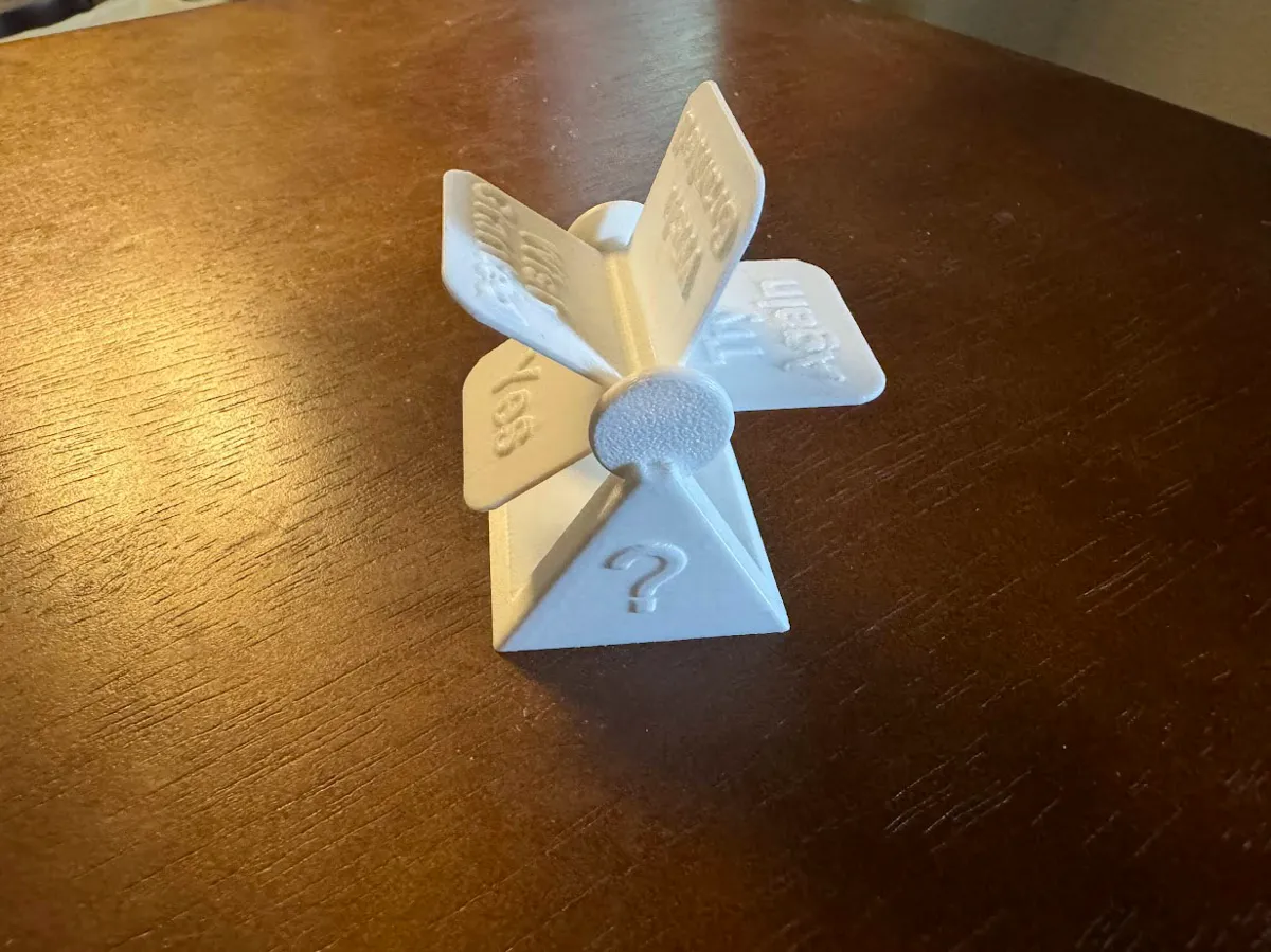 Fortune Telling Fidget Spinner with Base, photo 2 of 4 - Fortune Telling Fidget Spinner with Base Fidget & Sensory Toys