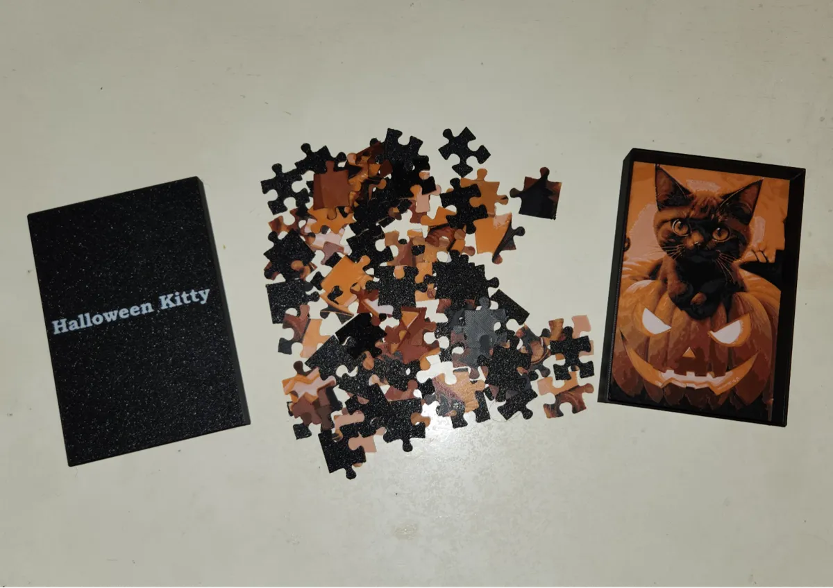 Halloween Kitty Puzzle w/ box - Puzzles & Brain Teasers, in stock