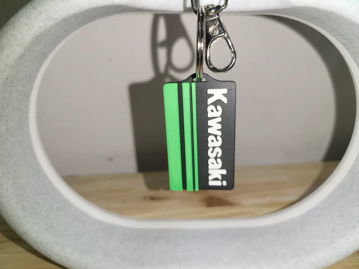 Kawasaki Motorcycle Keychain, photo 2 of 4 - Kawasaki Motorcycle Keychain Hobby & DIY