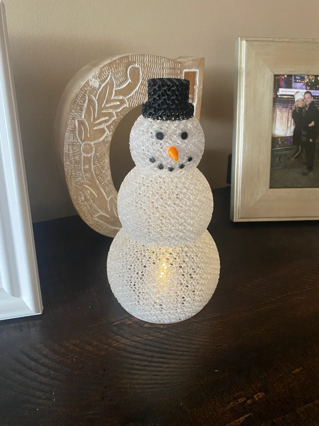 Gyroglow Snowman Tea Light Centerpiece, photo 3 of 4 - Gyroglow Snowman Tea Light Centerpiece Home Decor Items
