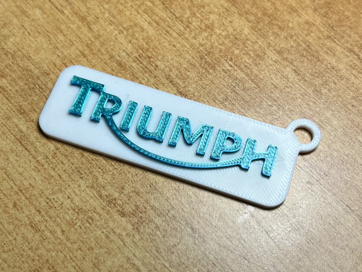 Triumph logo keychain, photo 2 of 2 - Triumph logo keychain Keychains