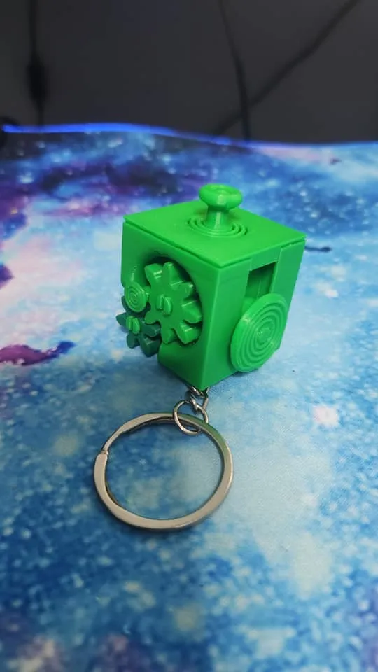 Fidget Cube Keychain, photo 2 of 4 - Fidget Cube Keychain Keychains