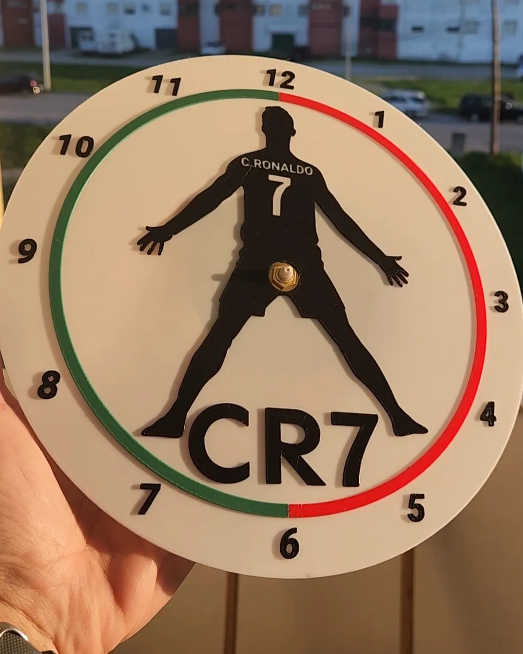 CR7 clock dial - Cristiano Ronaldo Portugal-Themed, photo 3 of 3 - CR7 clock dial - Cristiano Ronaldo Portugal-Themed Home Decor Items