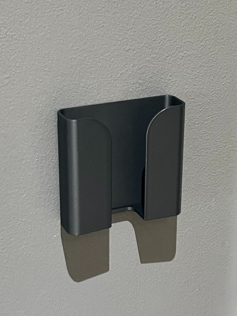 Wall Mounted Phone Holder with Charger Passthrough, photo 3 of 3 - Wall Mounted Phone Holder with Charger Passthrough Mobile & Device Accessories