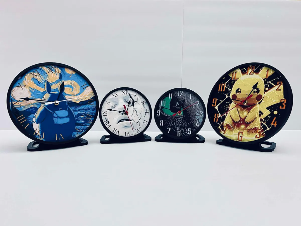 Clock Large - Customizable - Wall or Desk