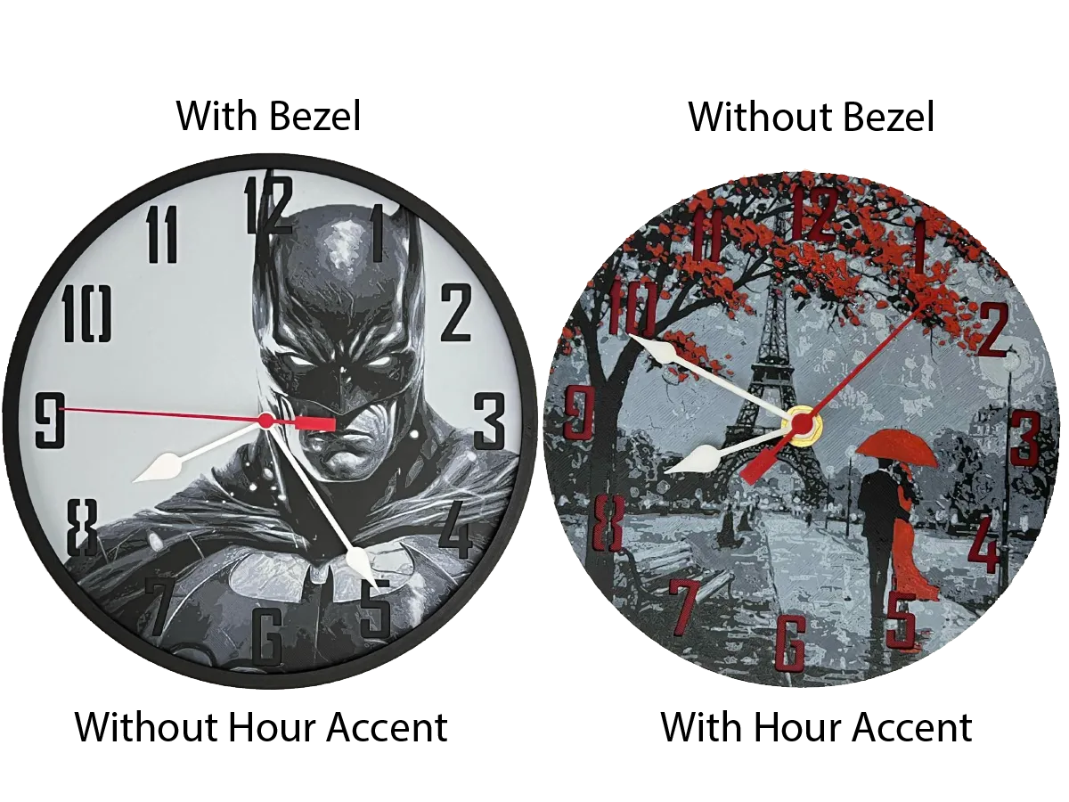 Clock Large - Customizable - Wall or Desk, photo 4 of 4 - Clock Large - Customizable - Wall or Desk Home Decor Items