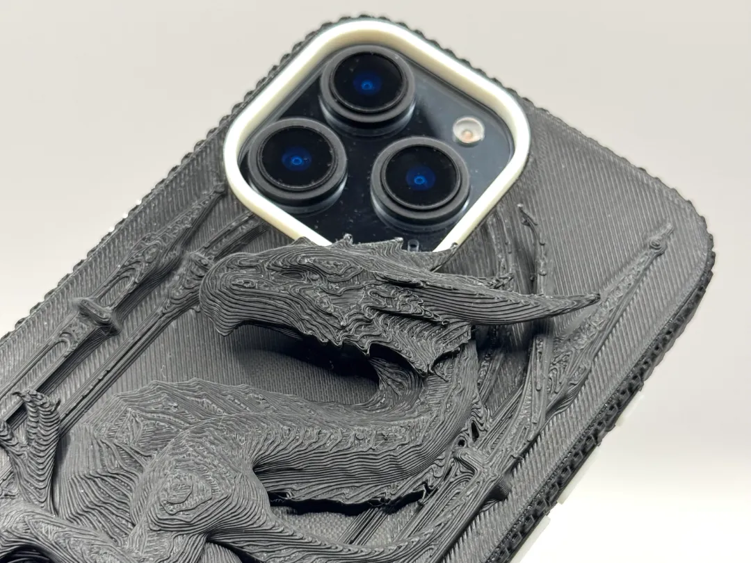 Black Dragon Backplate Case for iPhone 16 Pro Max