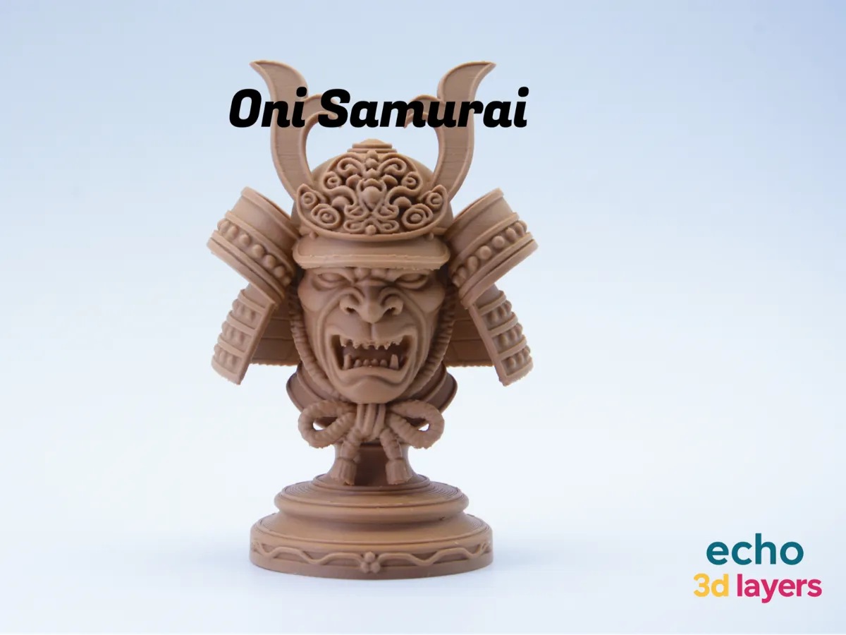 Samurai Mask Bust, Decorative Sculpture