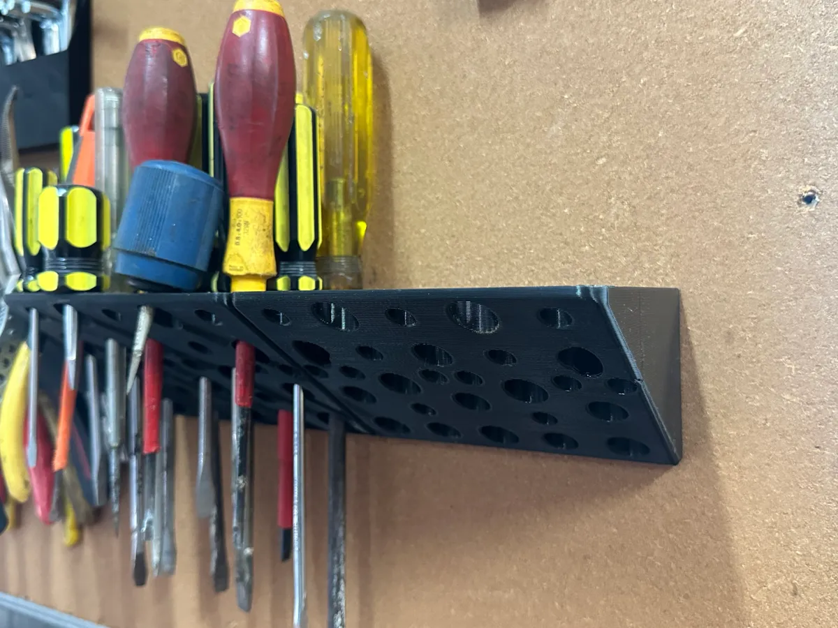 Screwdriver holder for garage & workshop