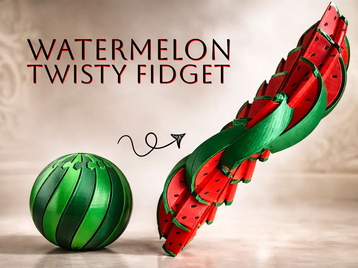 Twisty Sensory Watermelon Fidget - Infinity Cubes & Twisty Fidgets, in stock