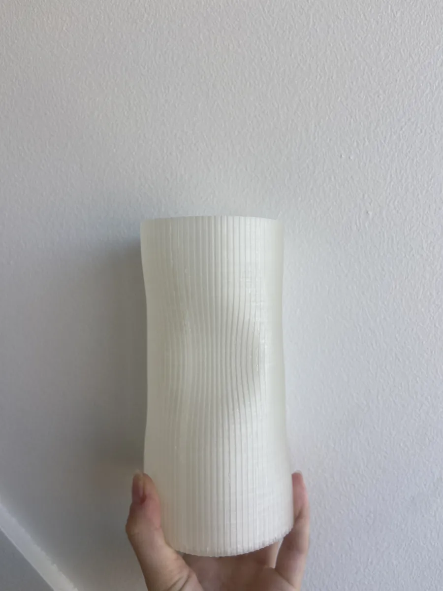 Flow Ribbed Vase, Organic Deform Vase, photo 4 of 4 - Flow Ribbed Vase, Organic Deform Vase Home Decor Items