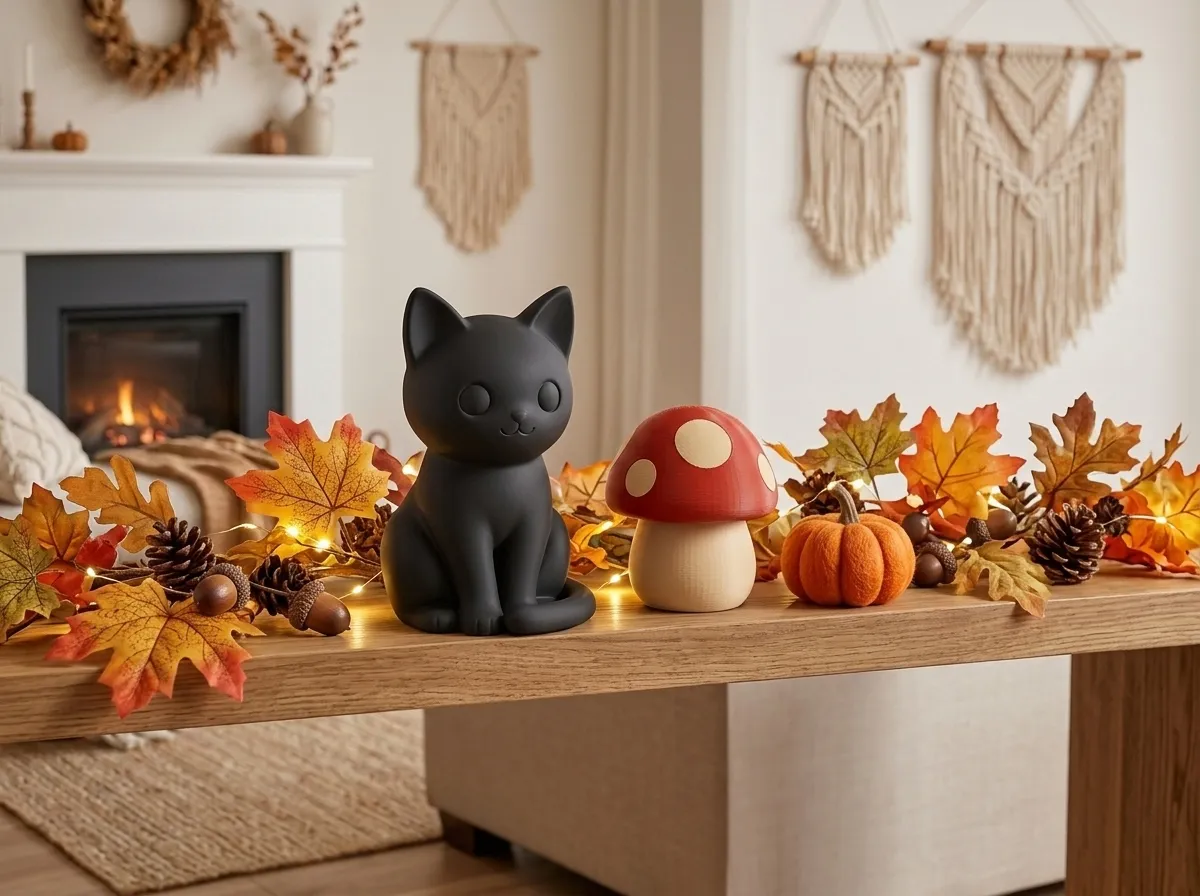 Black Cat Shelf Sitter, 3 Sizes | Halloween Decor, photo 2 of 4 - Black Cat Shelf Sitter, 3 Sizes | Halloween Decor Household