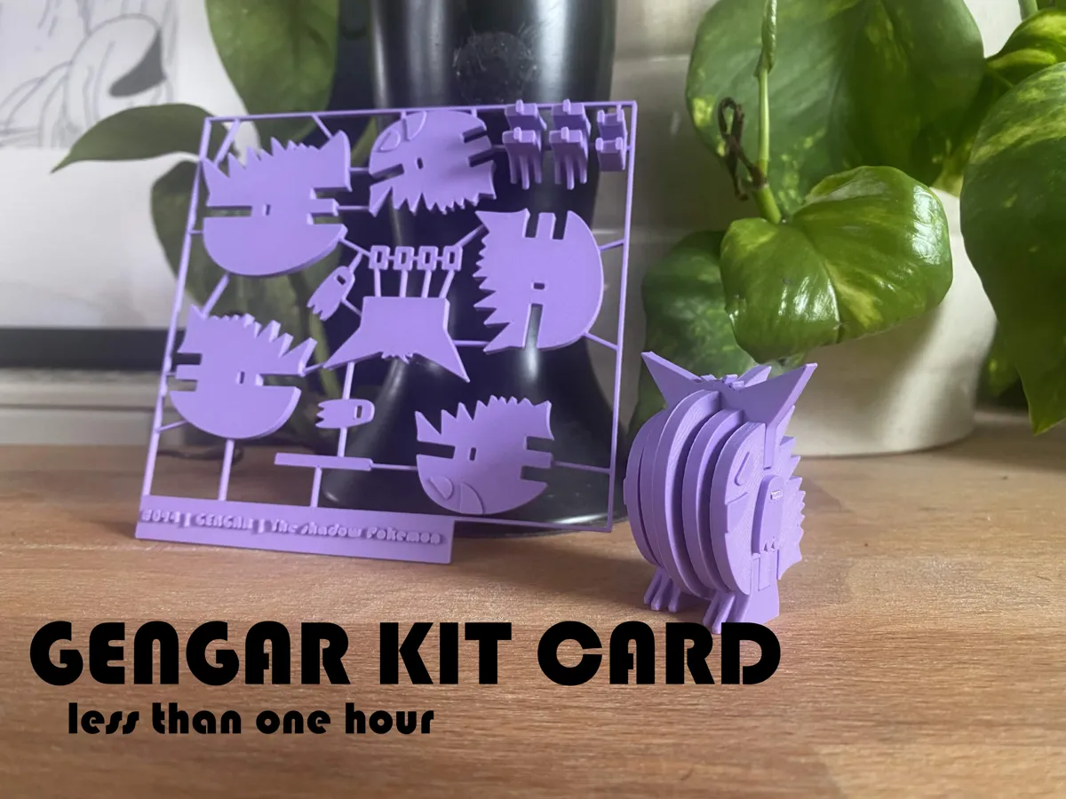 Gengar Kit Card Pokemon, photo 2 of 4 - Gengar Kit Card Pokemon Miniatures