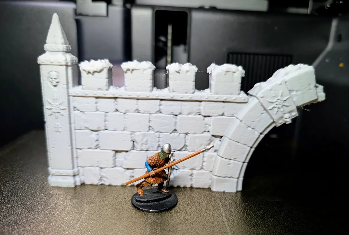 Mystic Fortress Wall - Tabletop Terrain, photo 2 of 3 - Mystic Fortress Wall - Tabletop Terrain Board Games & Tabletop