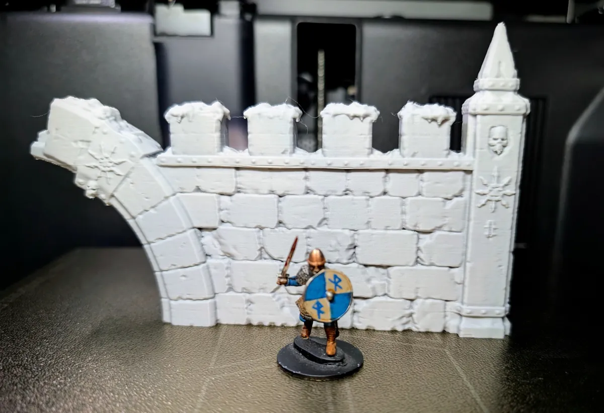 Mystic Fortress Wall - Tabletop Terrain, photo 3 of 3 - Mystic Fortress Wall - Tabletop Terrain Board Games & Tabletop