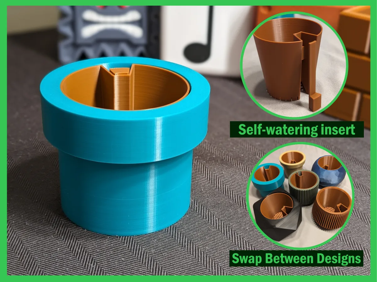 Super Mario Warp Pipe Planter Pot