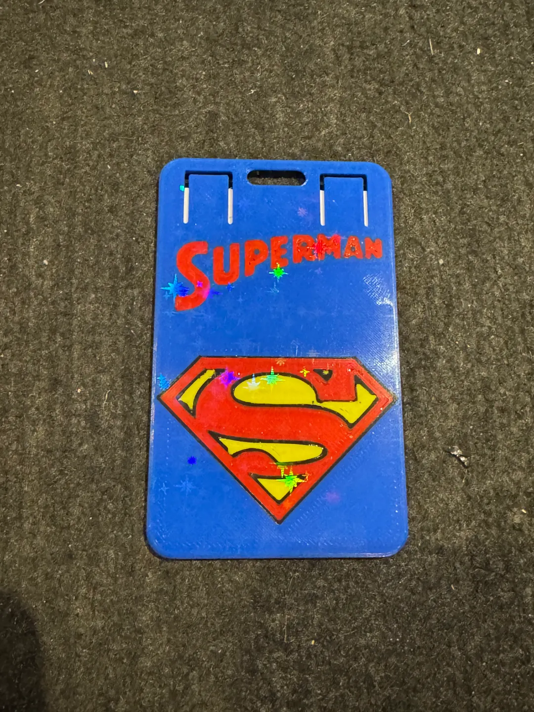 ID Card Badge Superman Multicolor, photo 2 of 2 - ID Card Badge Superman Multicolor Jewellery & Accessories