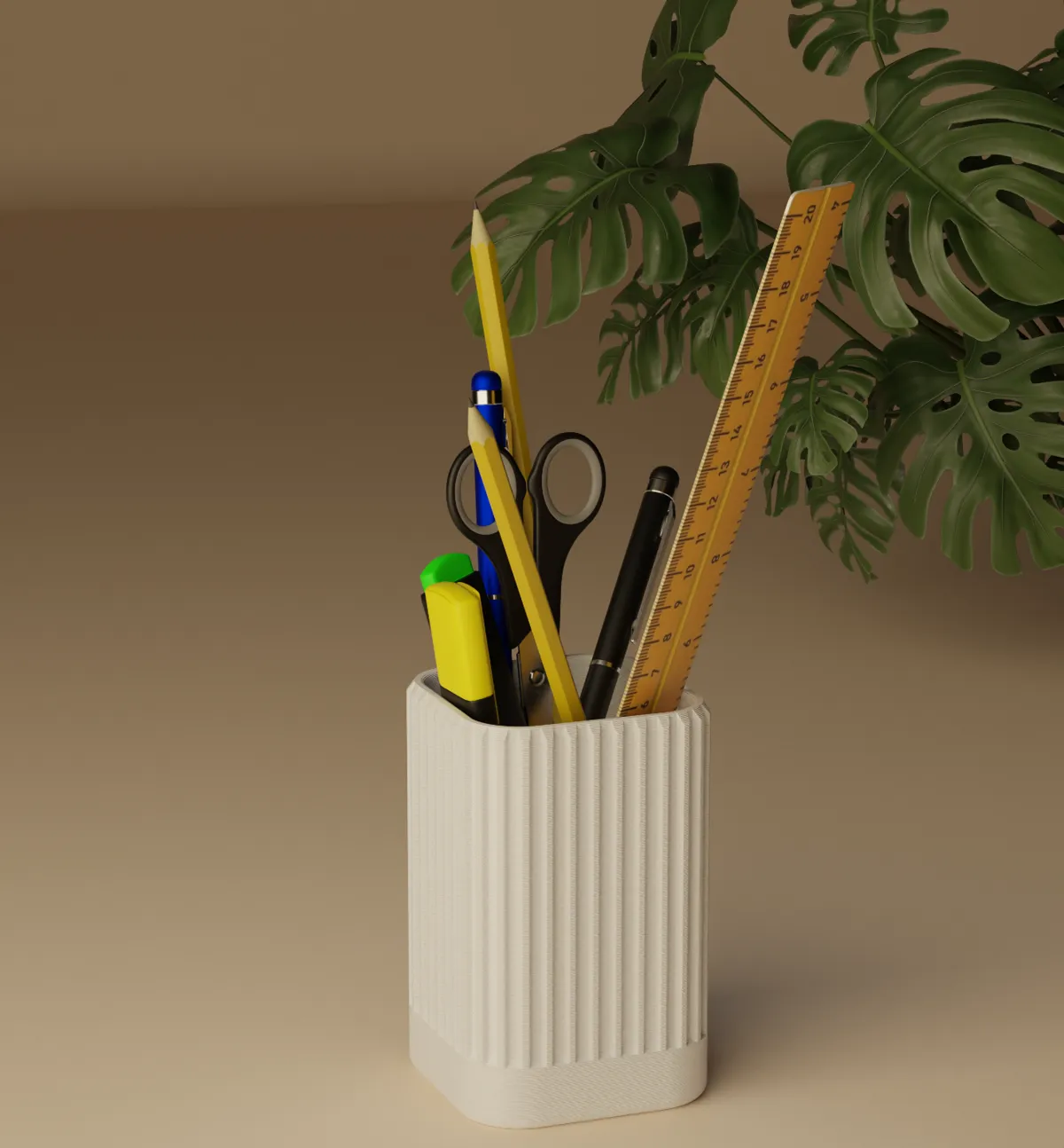 Aesthetic Pen Holder for Desk, photo 2 of 3 - Aesthetic Pen Holder for Desk Desk & Office