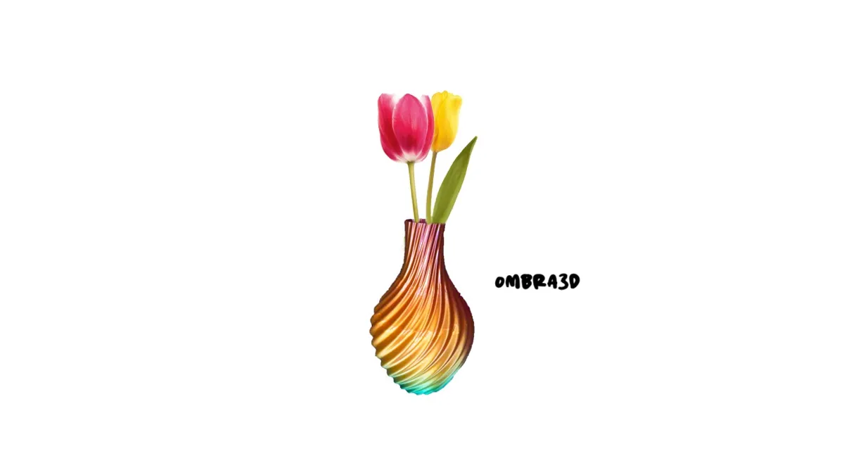 Modern Wavy Vase, photo 2 of 3 - Modern Wavy Vase Home Decor Items