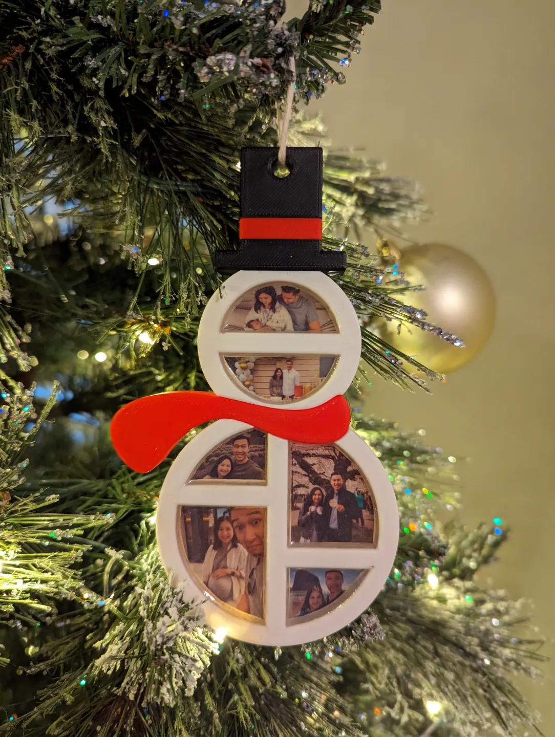 Snowman Photo Frame Ornament - Decor, in stock in India