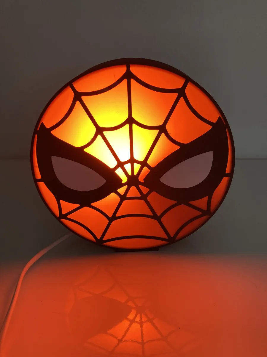 Spiderman lamp, photo 2 of 2 - Spiderman lamp Hobby & DIY