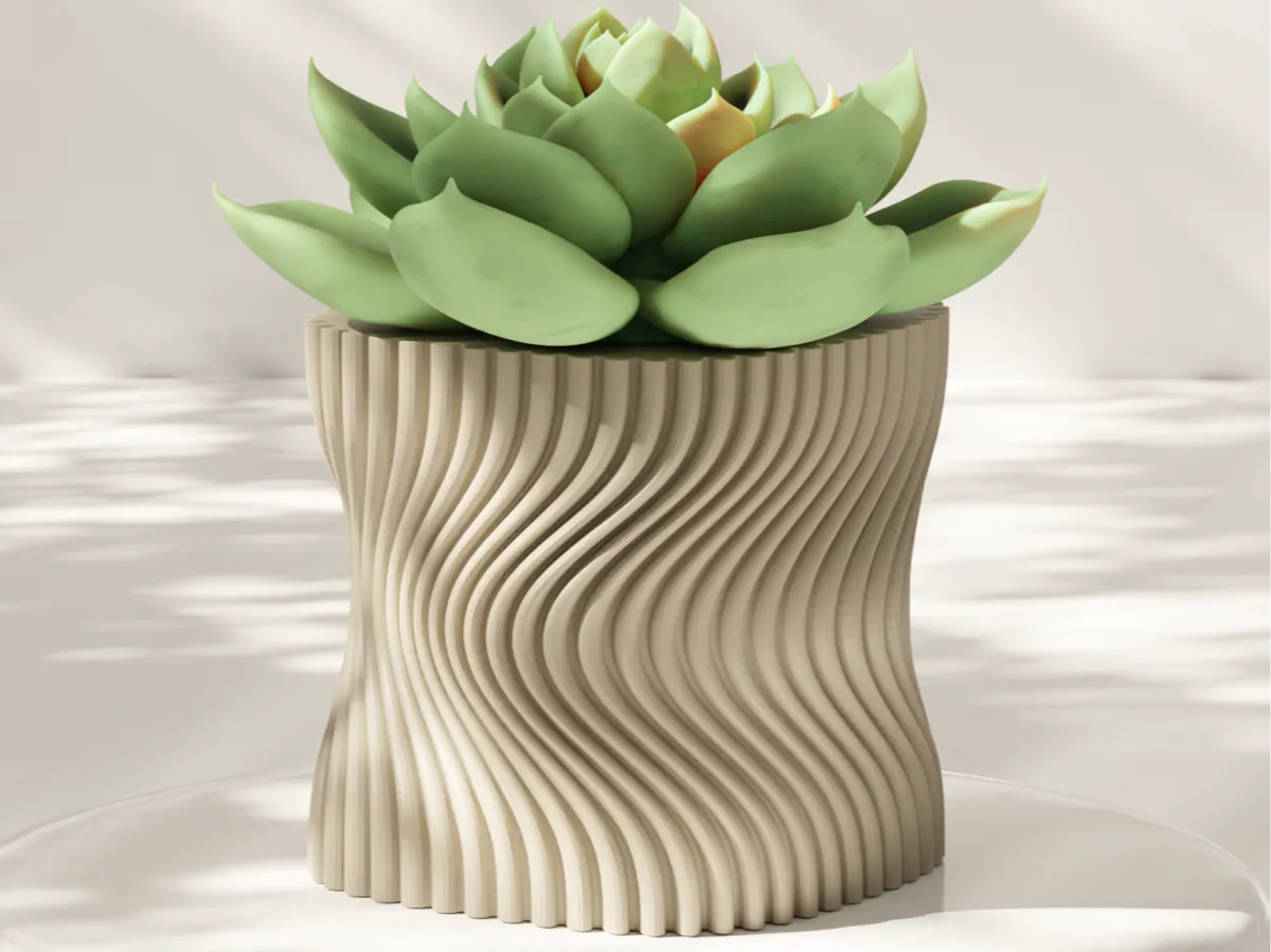 Modern Twisted Succulent Planter - Succulent & Mini Planters, in stock in India