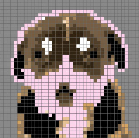 dog pixel art - Pixel Puzzles, in stock in India