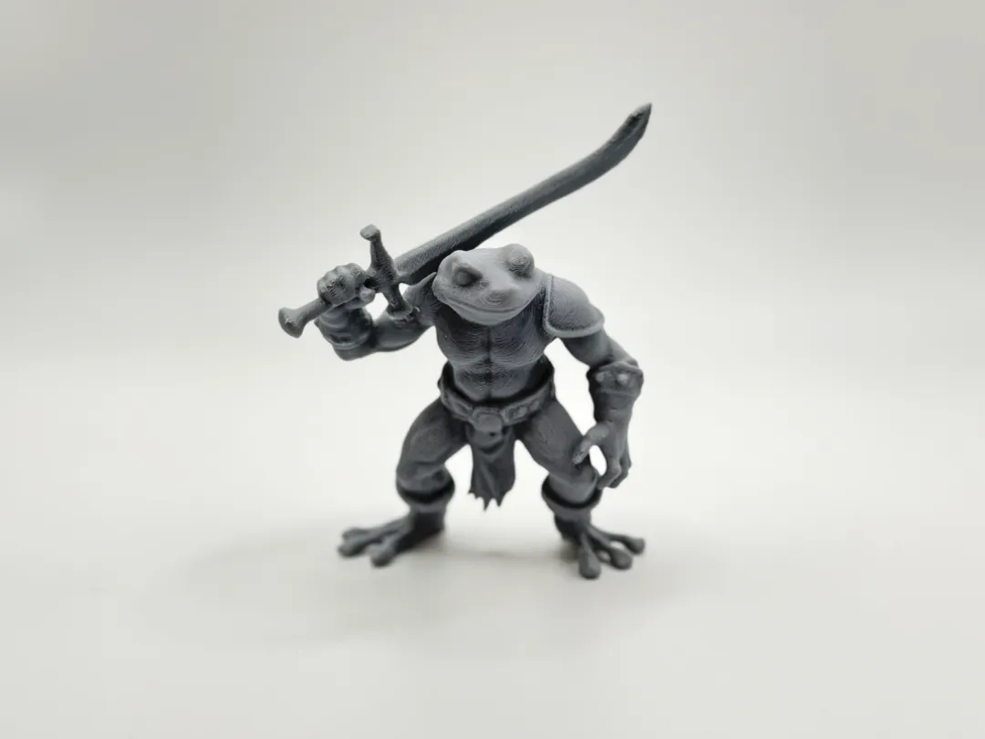 DnD Miniature Frog Warrior