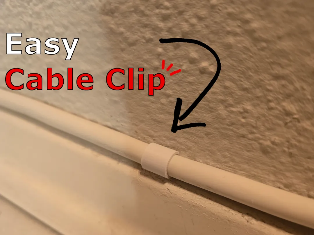 Cable Clip for Baseboards, Easy Cable Organizer