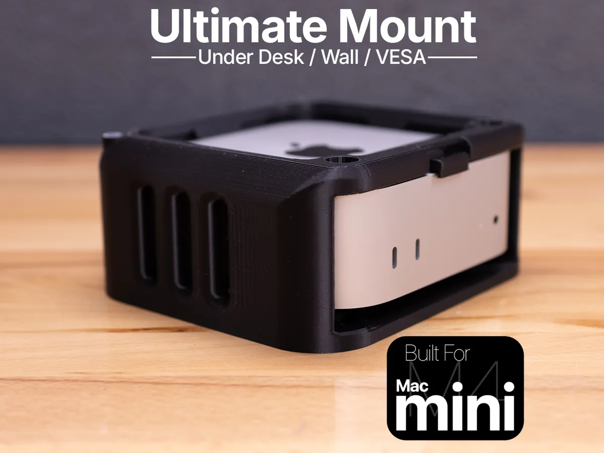 For Mac Mini M4 - Ultimate Mount (Clip-In, VESA)