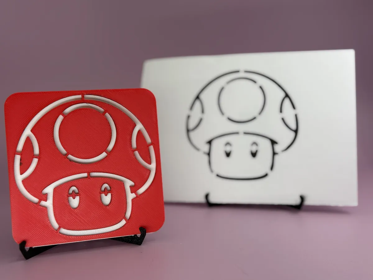 Mushroom - drawing stencil for kids, photo 3 of 4 - Mushroom - drawing stencil for kids Art & Craft Supplies
