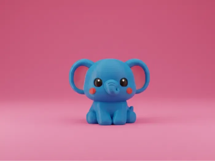 Cute Elephant, Mini Figurine