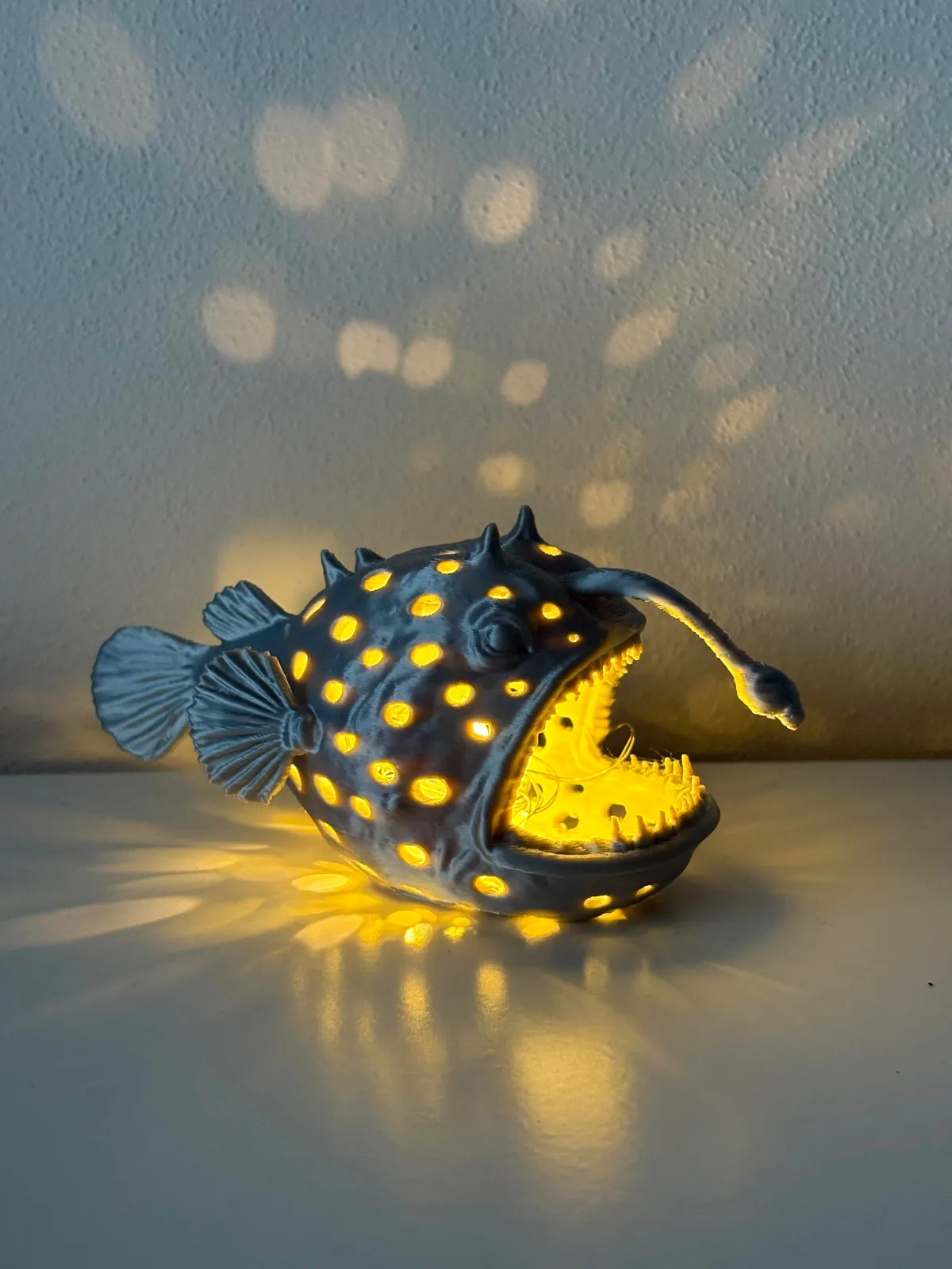 Anglerfish Glow Lantern Deep Sea LED Light, photo 3 of 4 - Anglerfish Glow Lantern Deep Sea LED Light Home Decor Items