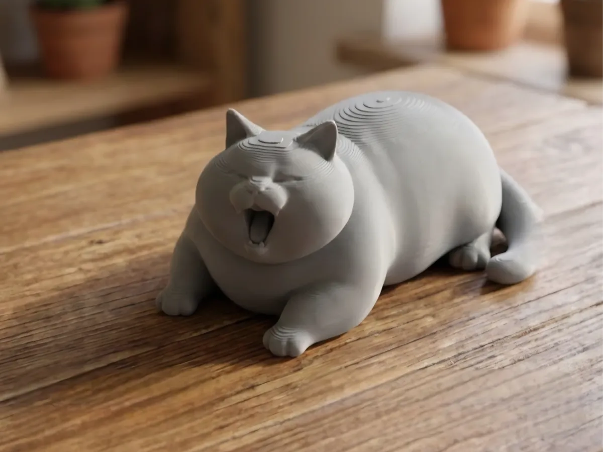 Chubby Sleeping Cat