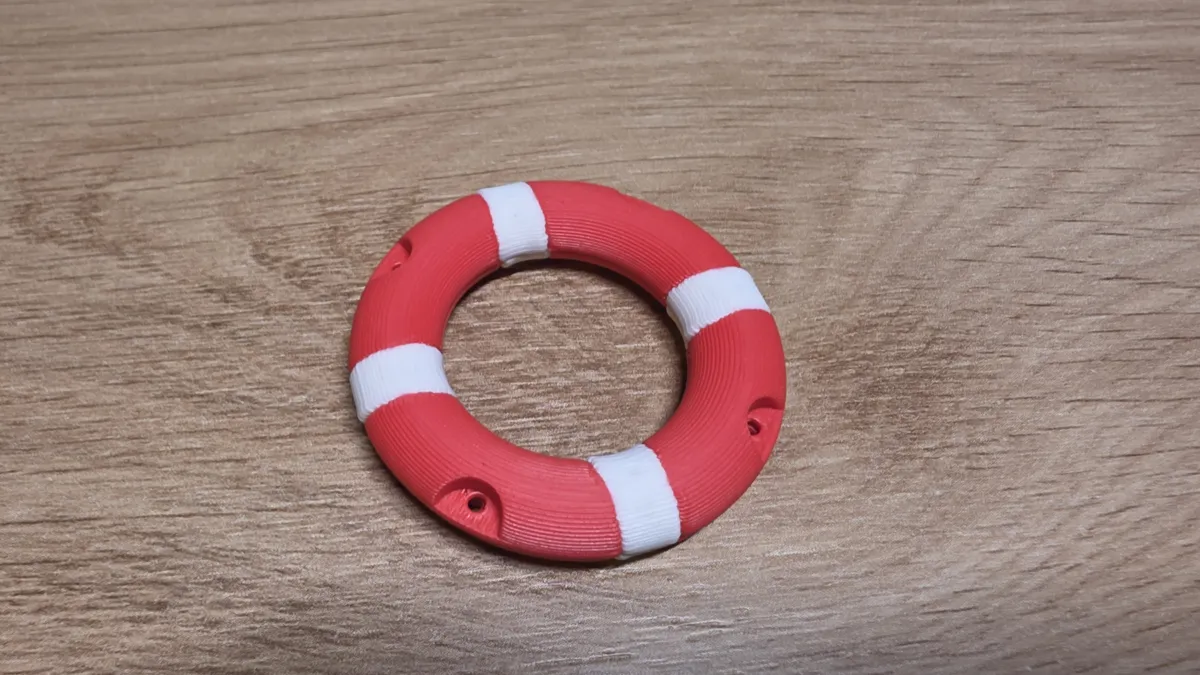 Fully Parametric Lifebuoy for RC Boats & Models, photo 3 of 4 - Fully Parametric Lifebuoy for RC Boats & Models Hobby & DIY