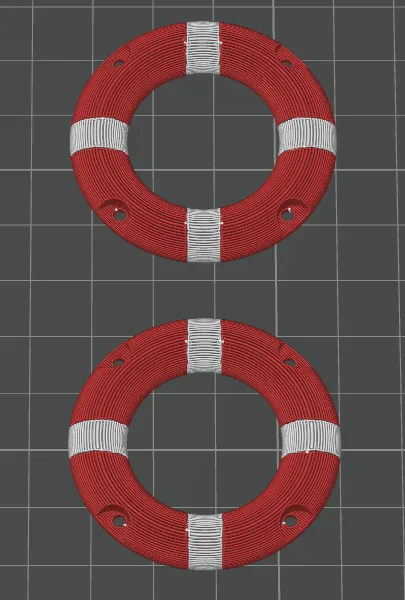 Fully Parametric Lifebuoy for RC Boats & Models, photo 4 of 4 - Fully Parametric Lifebuoy for RC Boats & Models Hobby & DIY