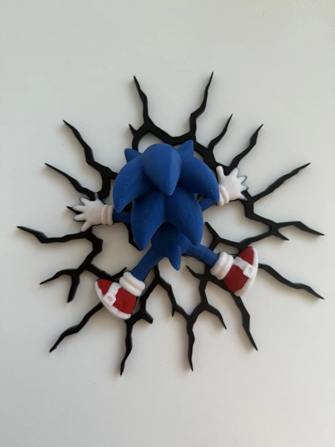 Sonic The Hedgehog Wall Splat - Magnet Decor, photo 2 of 4 - Sonic The Hedgehog Wall Splat - Magnet Decor Household