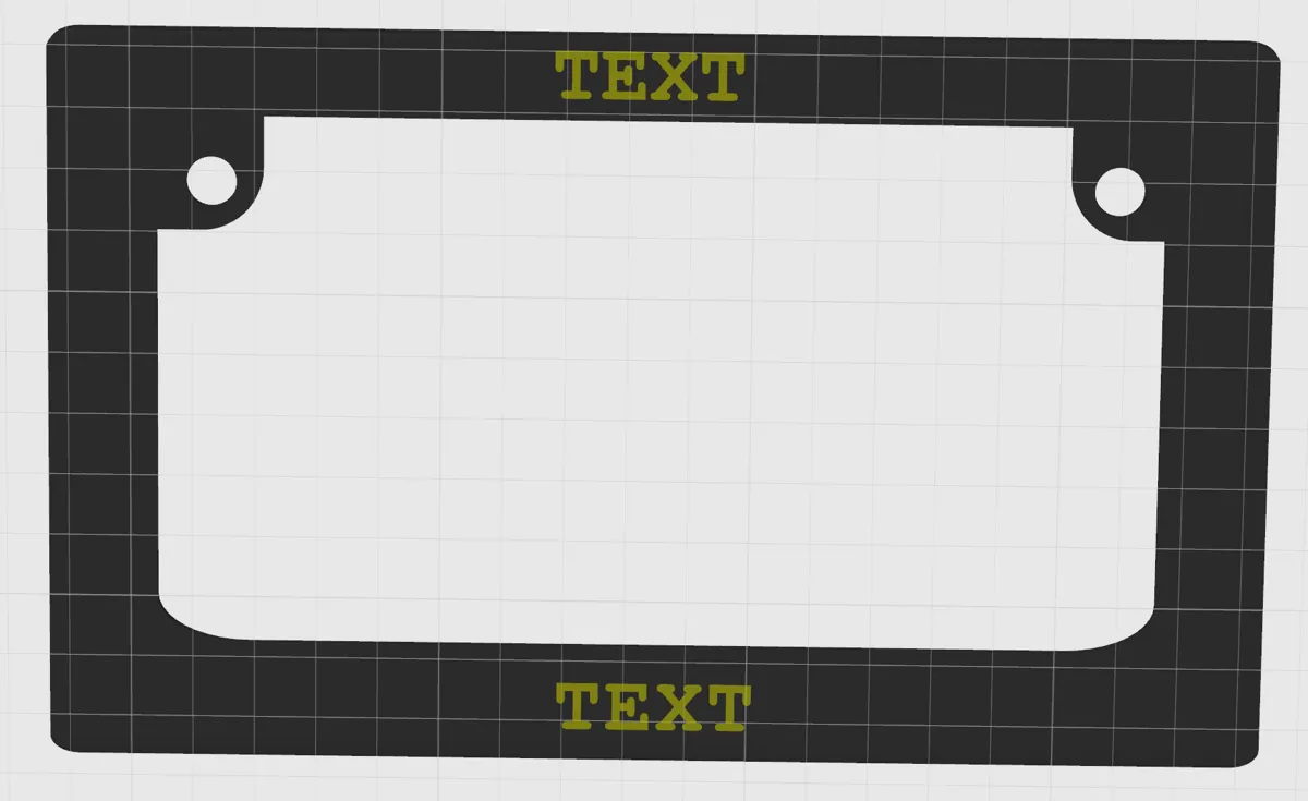 Motorcycle License Plate frame customizable text, photo 2 of 4 - Motorcycle License Plate frame customizable text Car & Vehicle