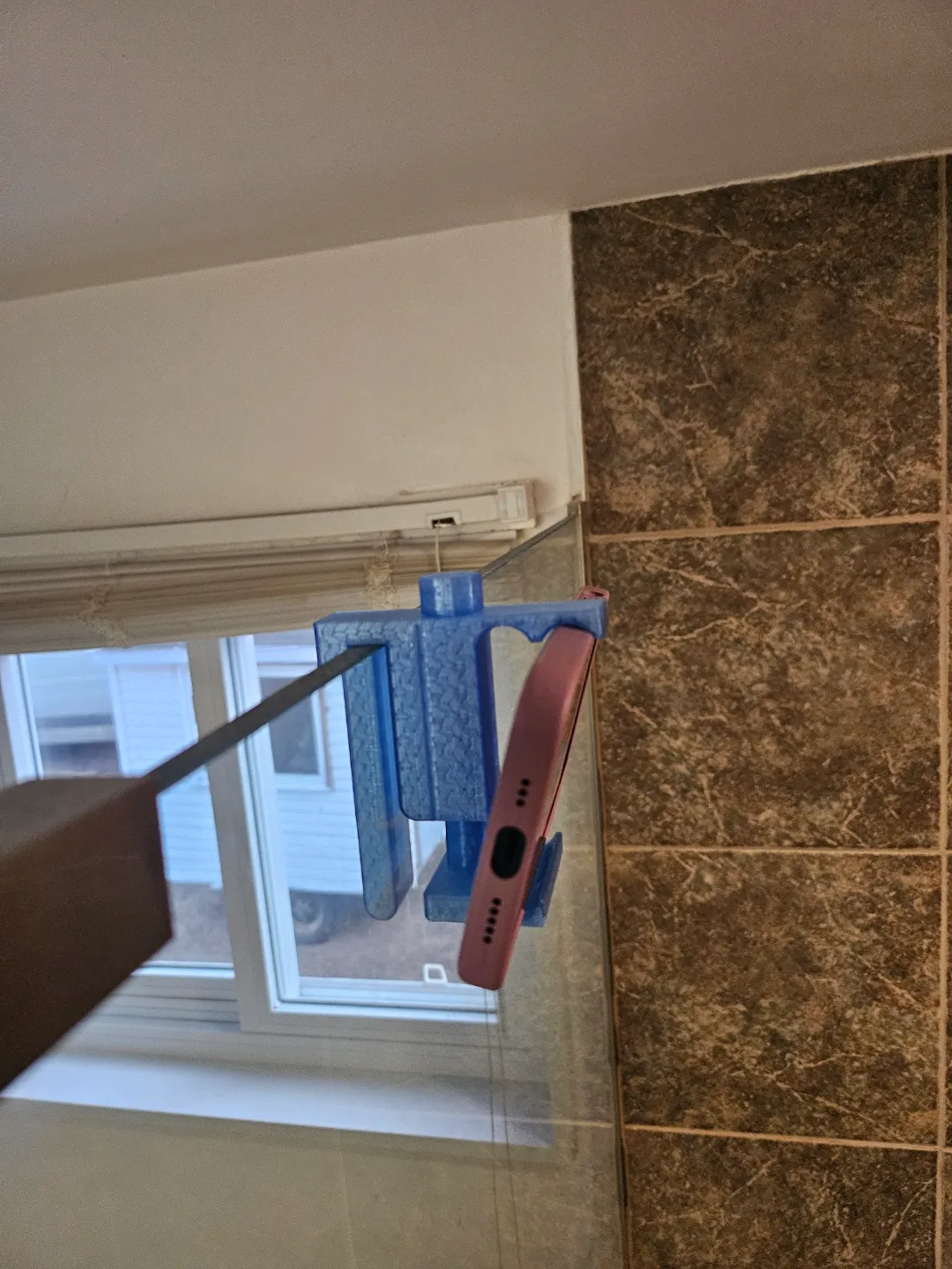 Universal Shower Glass Phone Holder, photo 3 of 4 - Universal Shower Glass Phone Holder Mobile & Device Accessories