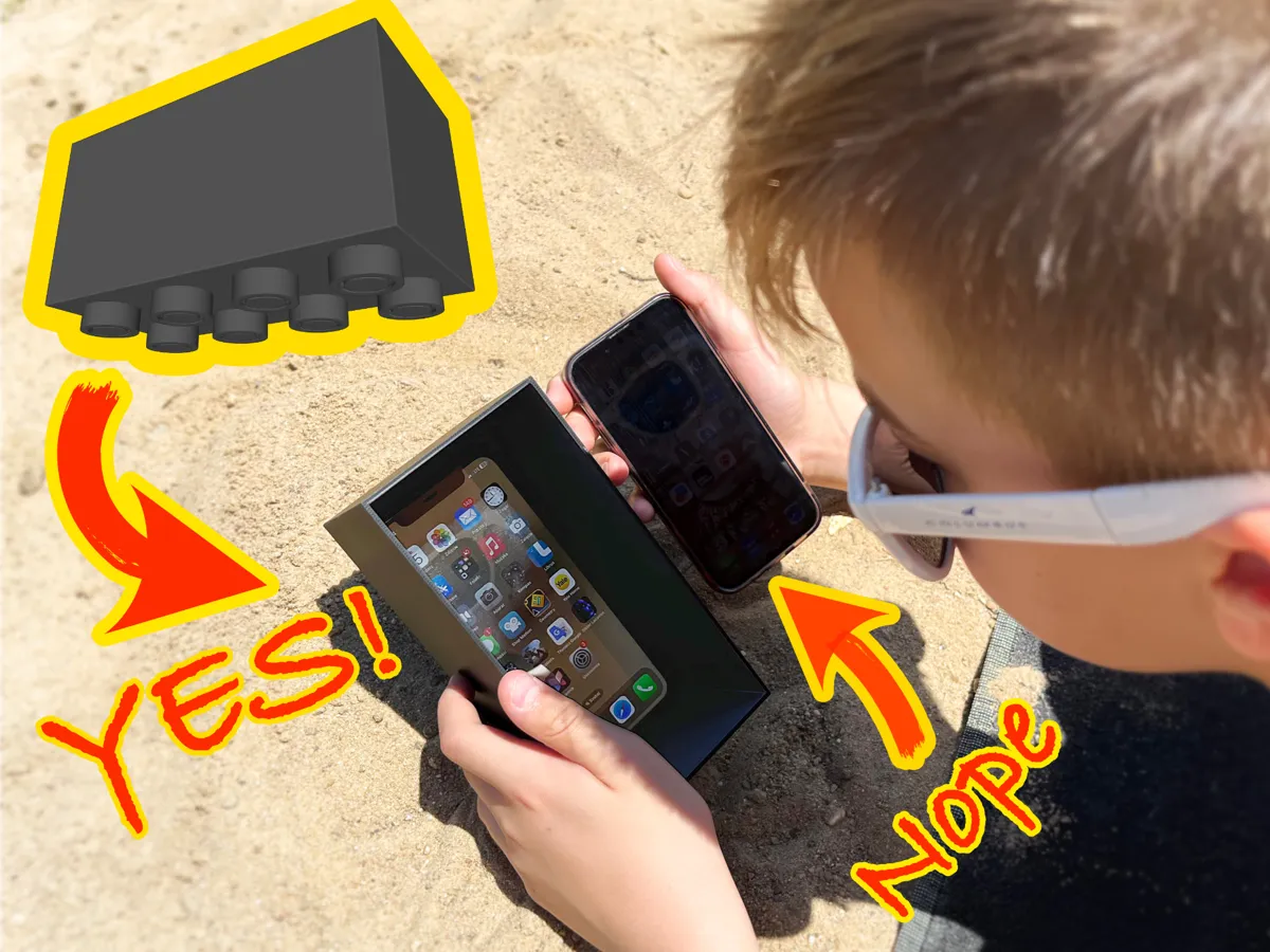Brick Shaped Phone Sun Visor
