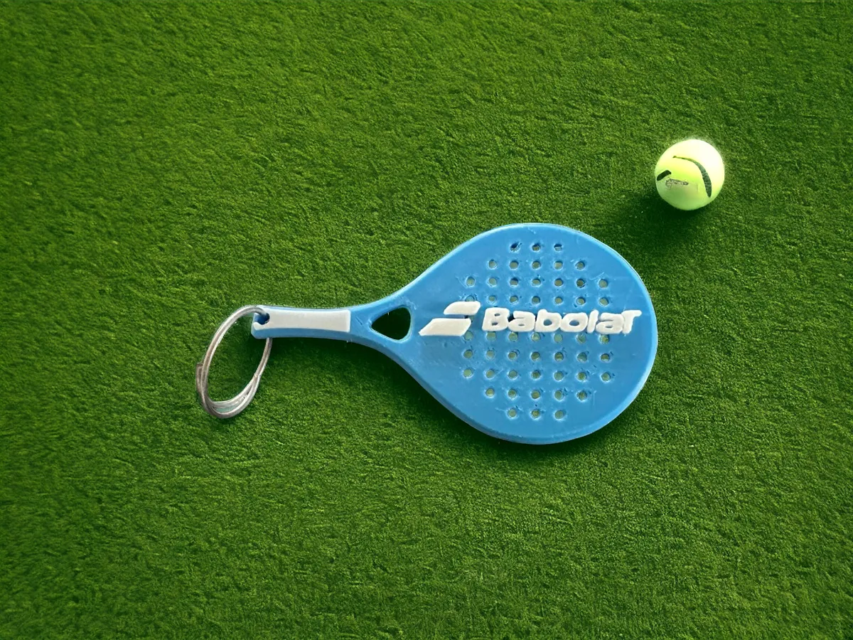 Padel Keychain racket with Babolat logo